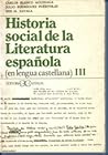 Historia social de la literatura española III Historia social de la literatura española III