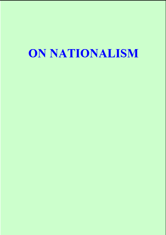 On Nationalism
