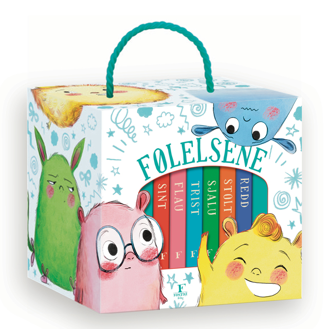 Følelsene - seks små bøker i en boks