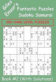 Giles Ensor's Funtastic Puzzles Sudoku Samurai - 200 HARD PUZZLES (Book #2)