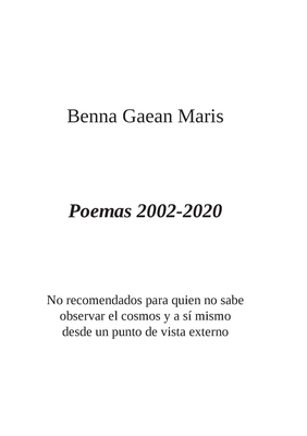 Poemas 2002-2020 (Spanish Edition)