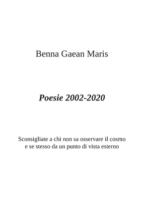 Poesie 2002-2020 (Italian Edition)