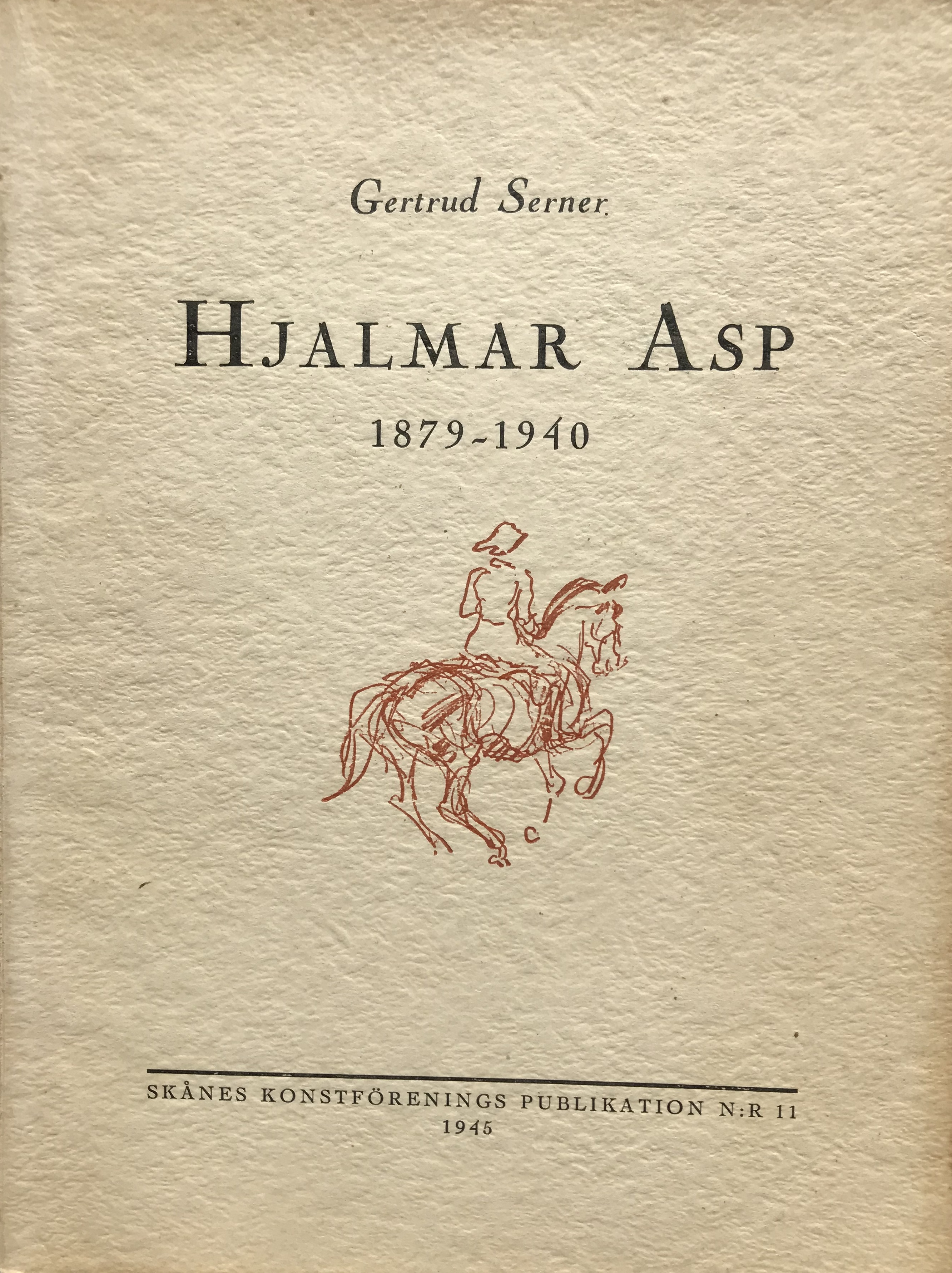 Hjalmar Asp 1879 - 1940 (Unknown Binding)
