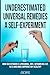 UNDERESTIMATED UNIVERSAL REMEDIES A SELF-EXPERIMENT: HOW DID VITAMIN C LIPOSOMAL, OPC, VITAMIN D3, K2, B12 AND MMS IMPROVE MY HEALTH?