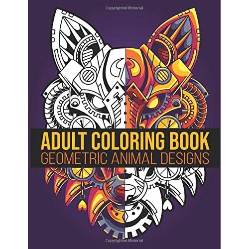 Download Adult Coloring Book Geometric Animal Designs Antistress Coloring Book For Adults Teens Animal Coloring Book For Adults 20 Images For Stress Book 8 5x11 Soft Cover Matte Finish By Rita S Art Publishing