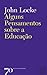 Alguns Pensamentos sobre a Educação