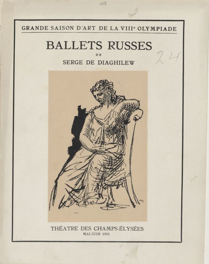Grande saison d'art de la VIIIe Olympiade, Ballets russes de Serge de Diaghilew, Théâtre des Champs-Élysées, mai-juin 1924 : [programme, représentation du 27 juin 1924, gala de l'Aéro-club de France]