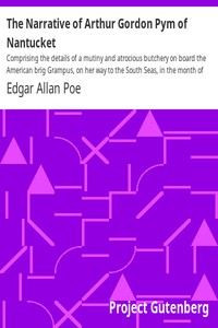 The Narrative of Arthur Gordon Pym of Nantucket