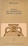 Notas de literatura arcaica latina
