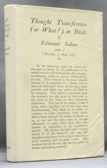 Thought-Transference (Or What?) in Birds