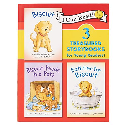 3 Treasured Storybooks for Young Readers : Biscuit , Biscuit Feeds The Pets , Bathtime for Biscuit (toy)