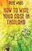 How To Wipe Your Arse In Thailand