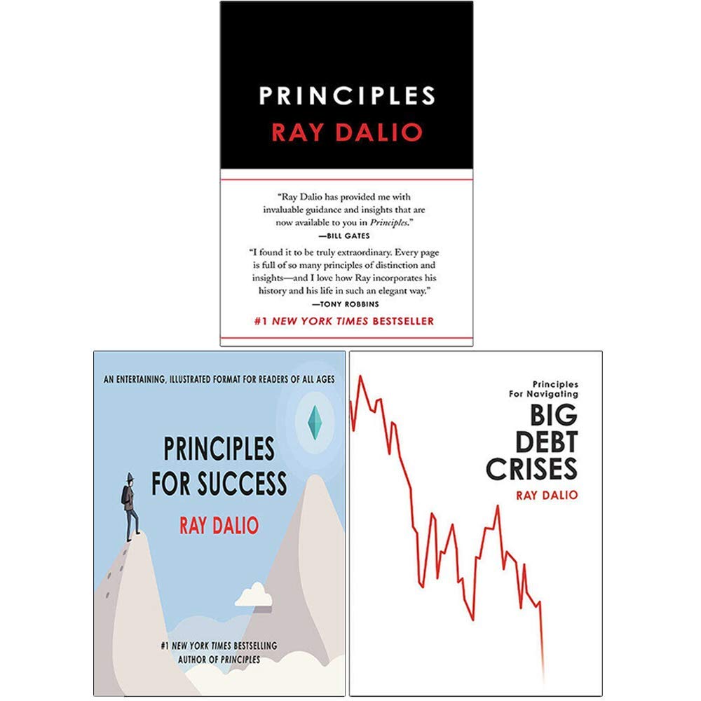 Ray Dalio 3 Books Collection Set (Principles Life and Work [Hardcover], Principles for Success [Hardcover], Principles for Navigating Big Debt Crises)