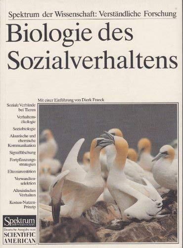 BIOLOGIE DES SOZIALVERHALTEN FA.WELTBILD,AUGSBURG BESTELL (German Edition)