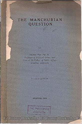 The Manchurian Question (Hardcover)
