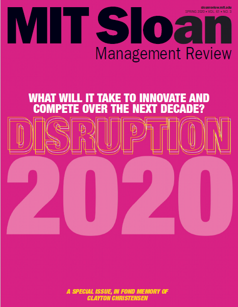 MIT Sloan Management Review spring 2020