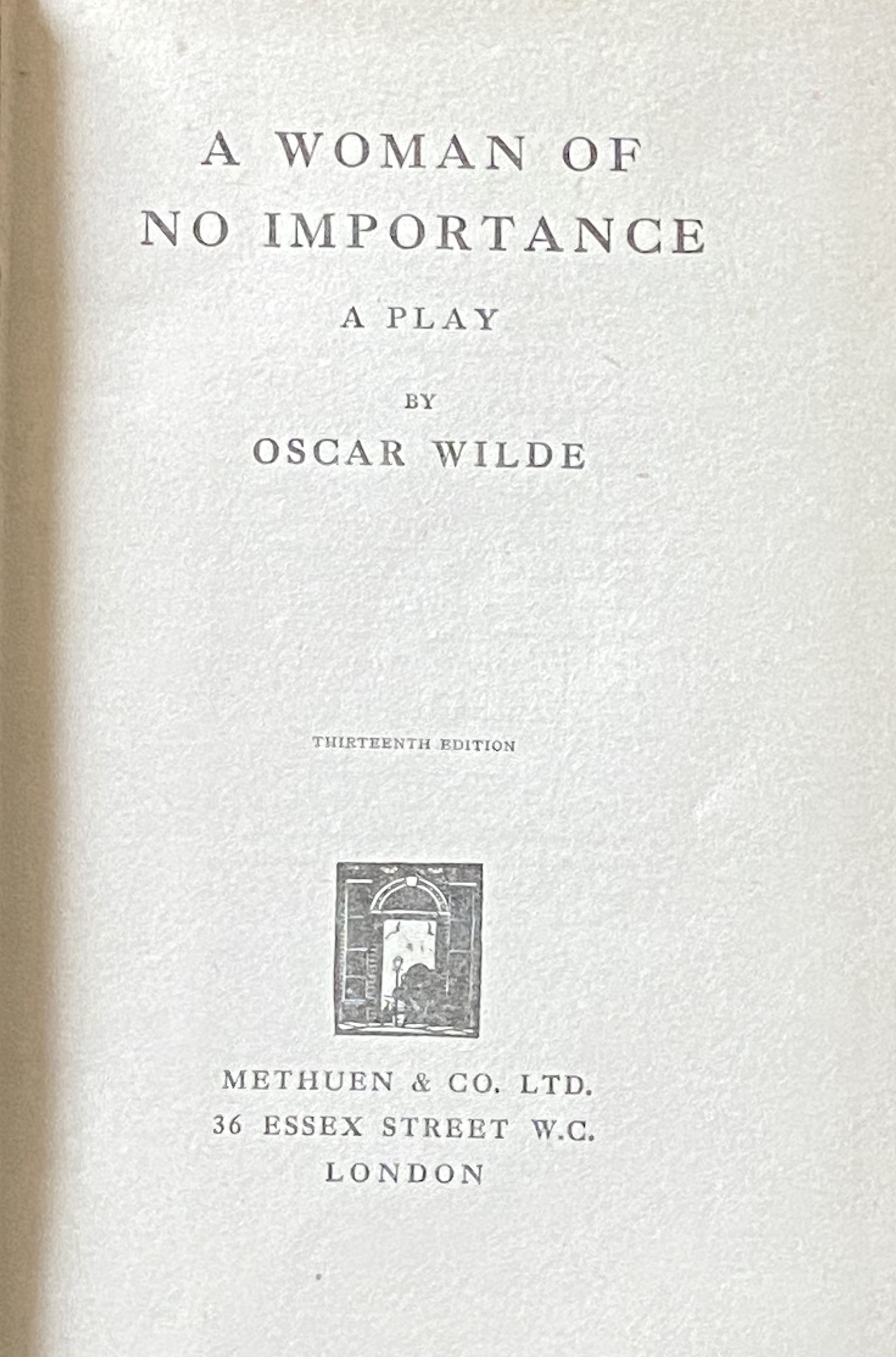A Woman of No Importance