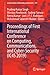 Proceedings of First International Conference on Computing, Communications, and Cyber-Security (IC4S 2019) (Lecture Notes in Networks and Systems, 121)