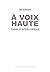 À voix haute : Poésie et lecture publique