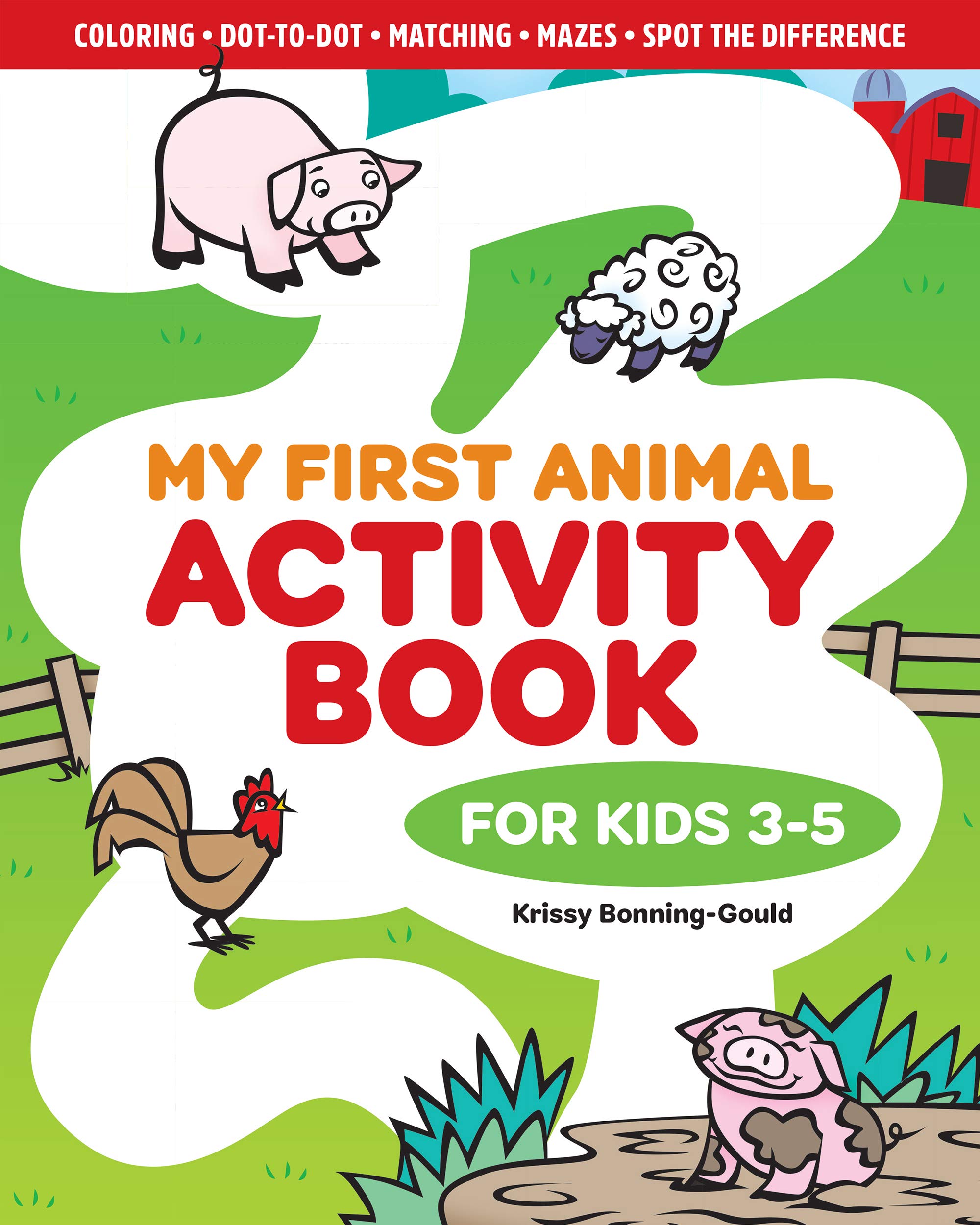 My First Animal Activity Book: For Kids 3-5 (Paperback)