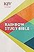 KJV Rainbow Study Bible, Hardcover, KJV Holy Bible, Black Letter, Pure Cambridge Text, Color Coded, Bible Study Helps, Reading Plans, Full-Color Maps, Easy to Read Bible MCM Type