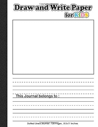 Draw And Write Paper For Kids Blank Dotted Lined Notebooks Make A Story Writing Skill Handwriting Practice For Homeschooling School Supplies By Minny Colorful Journals