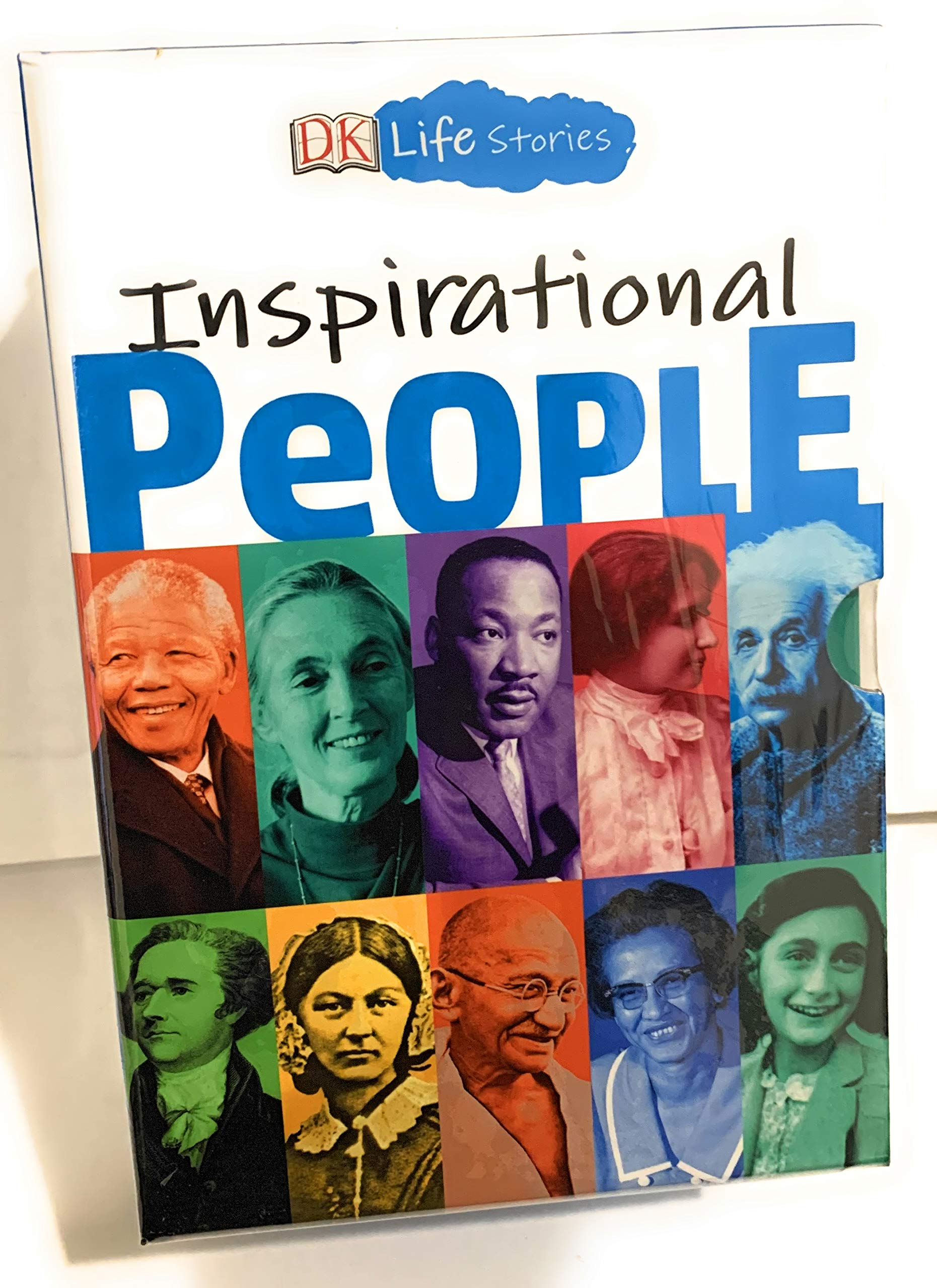 Life Stories Inspirational People 10 Books Collection with Bookmarks and a Fun write-On Poster: Mandela, Goodall, Hamilton, Johnson, Gandhi, Keller, Nightingale, Einstein, King Jr, & Frank (Paperback)