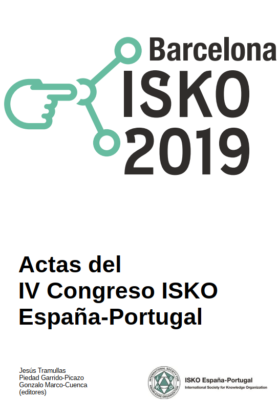 Barcelona ISKO 2019: Actas del IV Congreso ISKO España-Portugal 2019