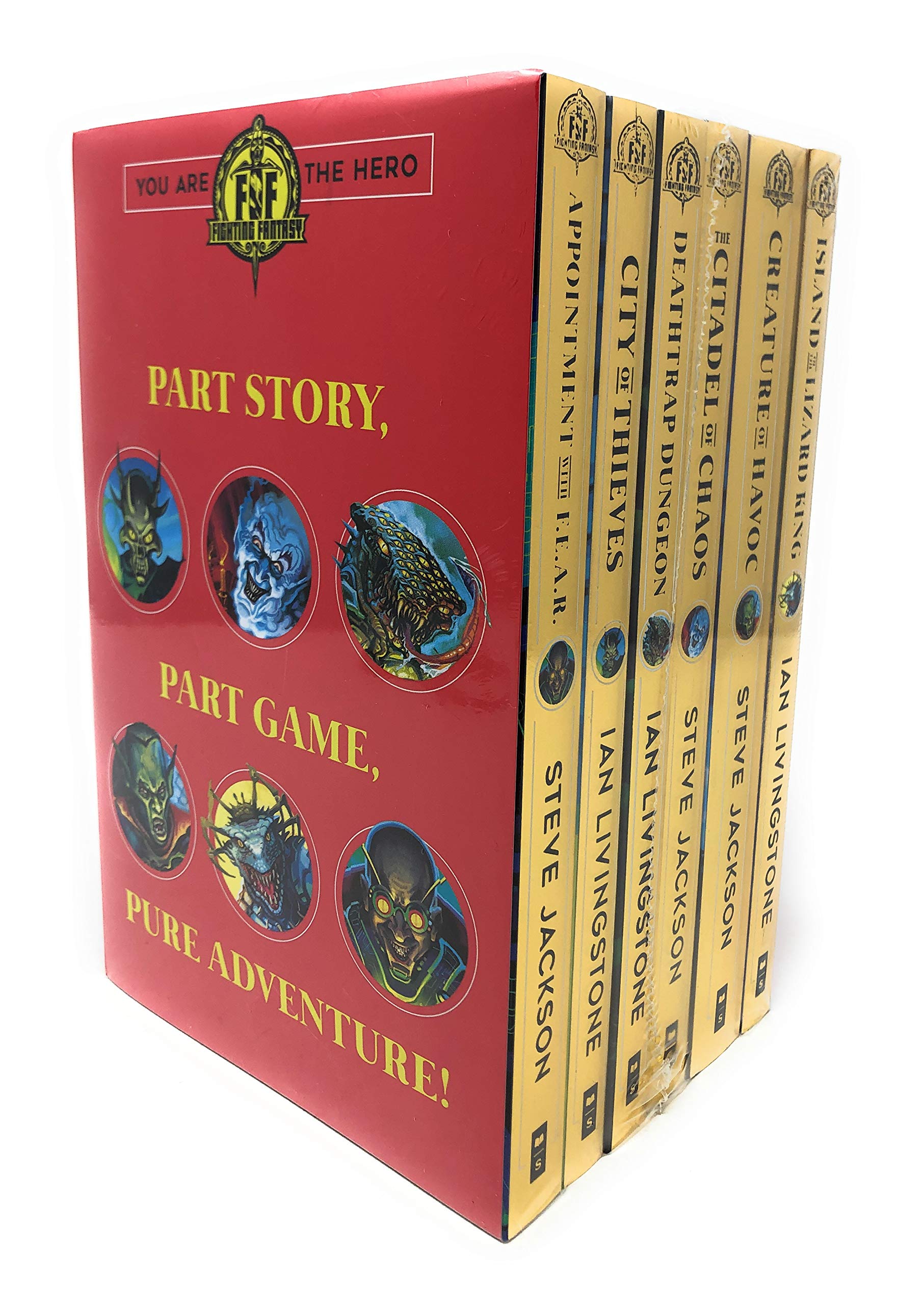 Fighting Fantasy Series 1 and 2 Collection 6 Books Set (Paperback)