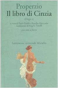 Il libro di Cinzia. Elegie I (Paperback)