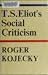 T. S. Eliot's social criticism