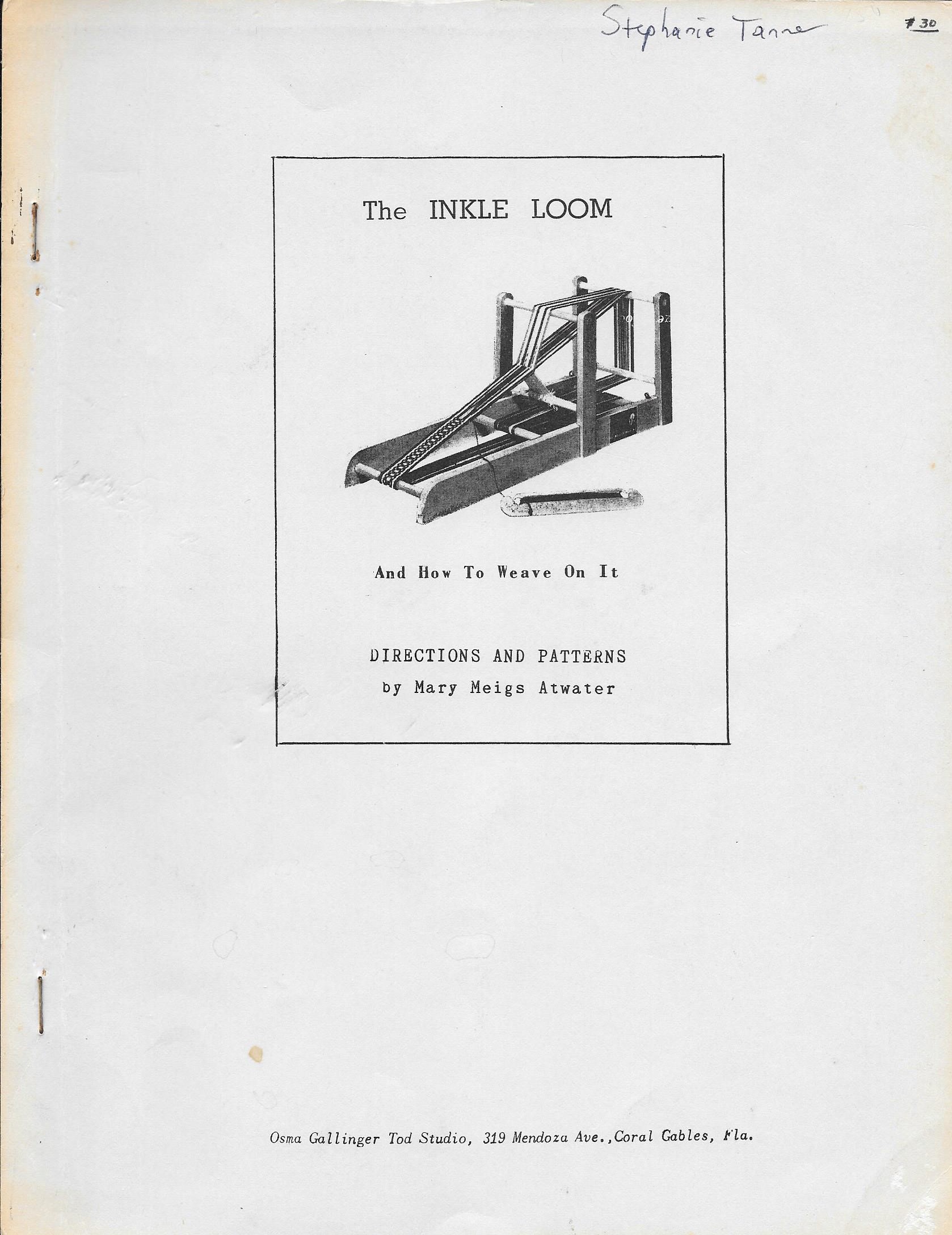The Inkle Loom, and How To Weave On it