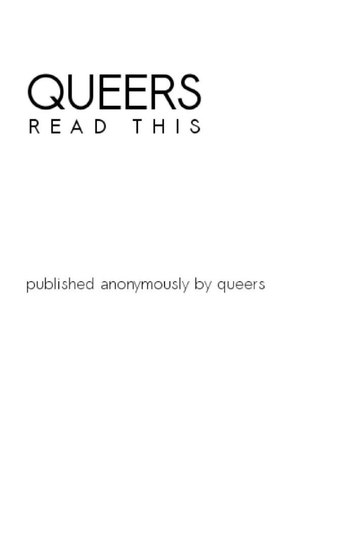 Queers Read This