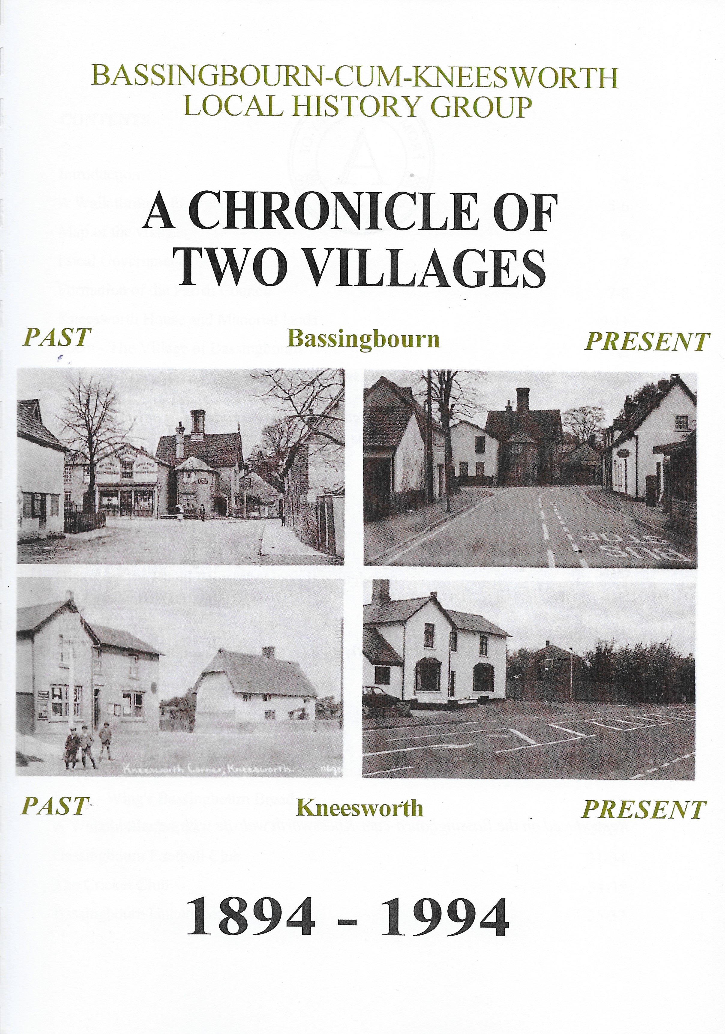 A Chronicle of Two Villages 1894-1994 (Unknown Binding)