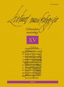 Lietuvos muzikologija XV