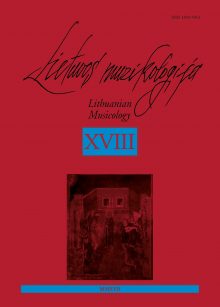 Lietuvos muzikologija XVIII