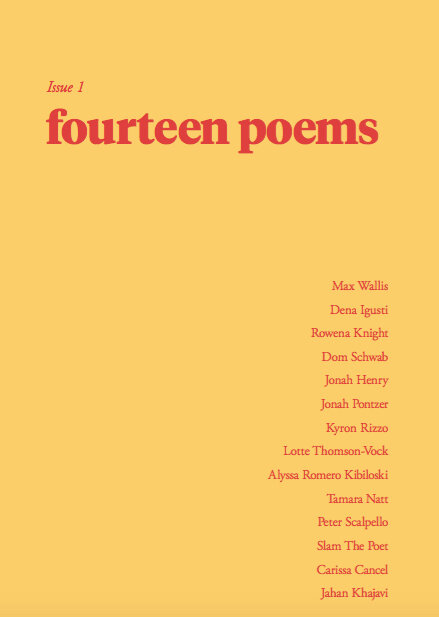 Fourteen Poems Issue 1 (Paperback)