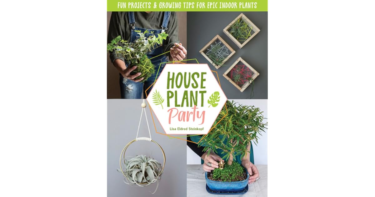 Houseplant Party Fun projects growing tips for epic indoor plants by Lisa Eldred Steinkopf