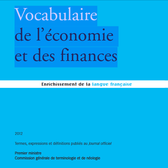 Vocabulaire de l’économie et des finances (Unknown Binding)