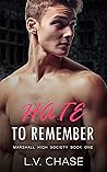 Hate to Remember (Marshall High Society, #1)