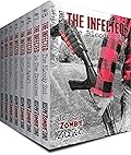 The Infected: Jim's First Day, Karen's First Day, Nightfall, Death Sentence, Battle Ground, Torn Apart, In the Trenches, The Bloody End (Books, 1,2,3,4,5,6,7 and 8