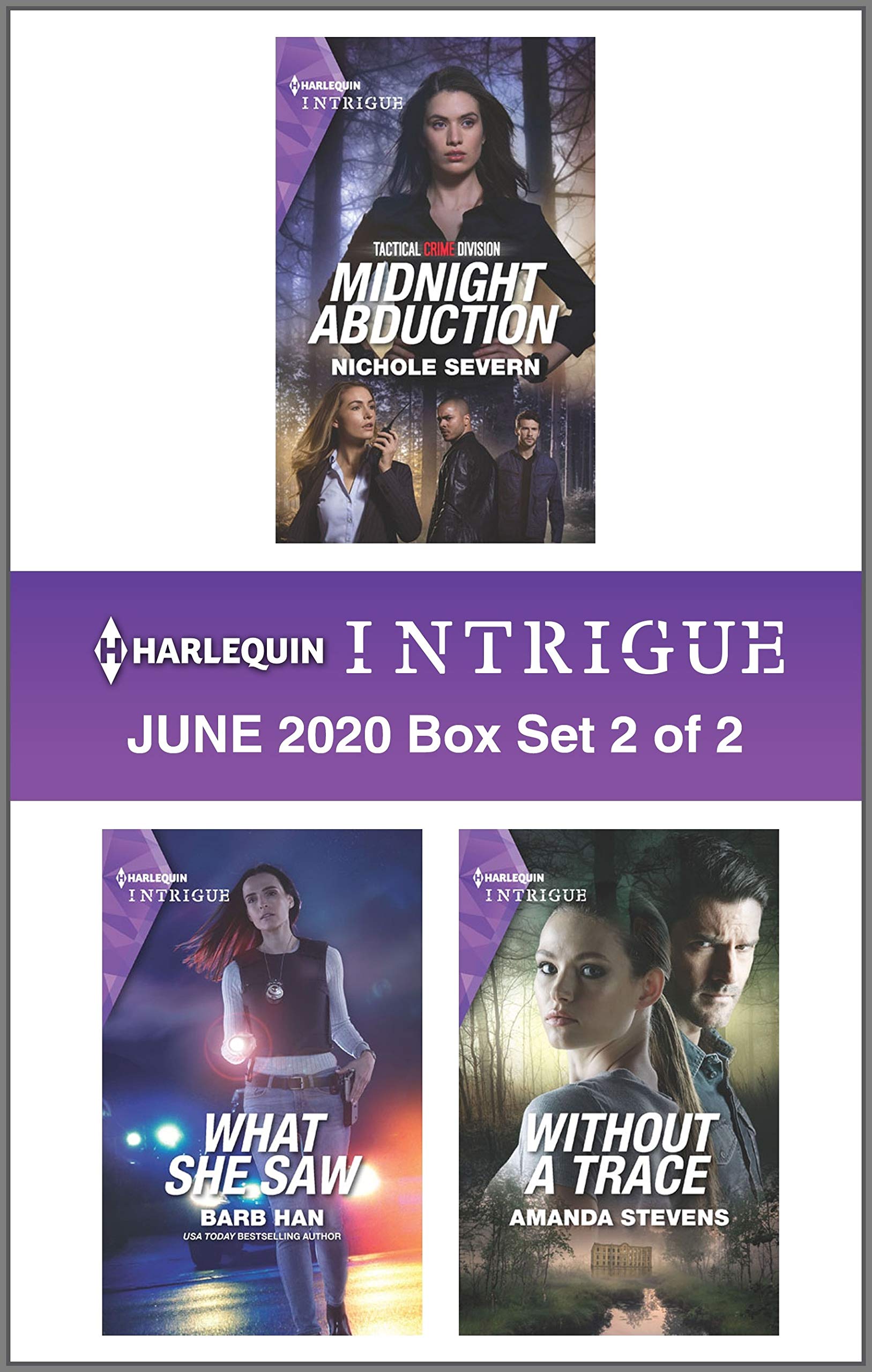 Harlequin Intrigue June 2020 - Box Set 2 of 2: Midnight Abduction\What She Saw\Without a Trace