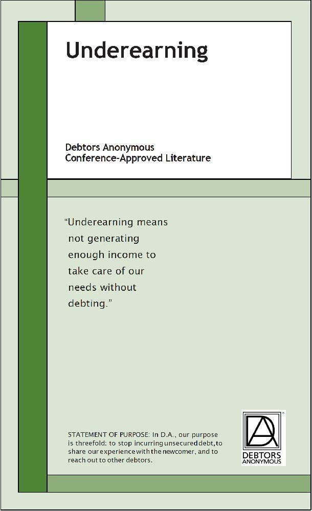 Underearning: Debtors Anonymous Conference-Approved Literature (Kindle Edition)