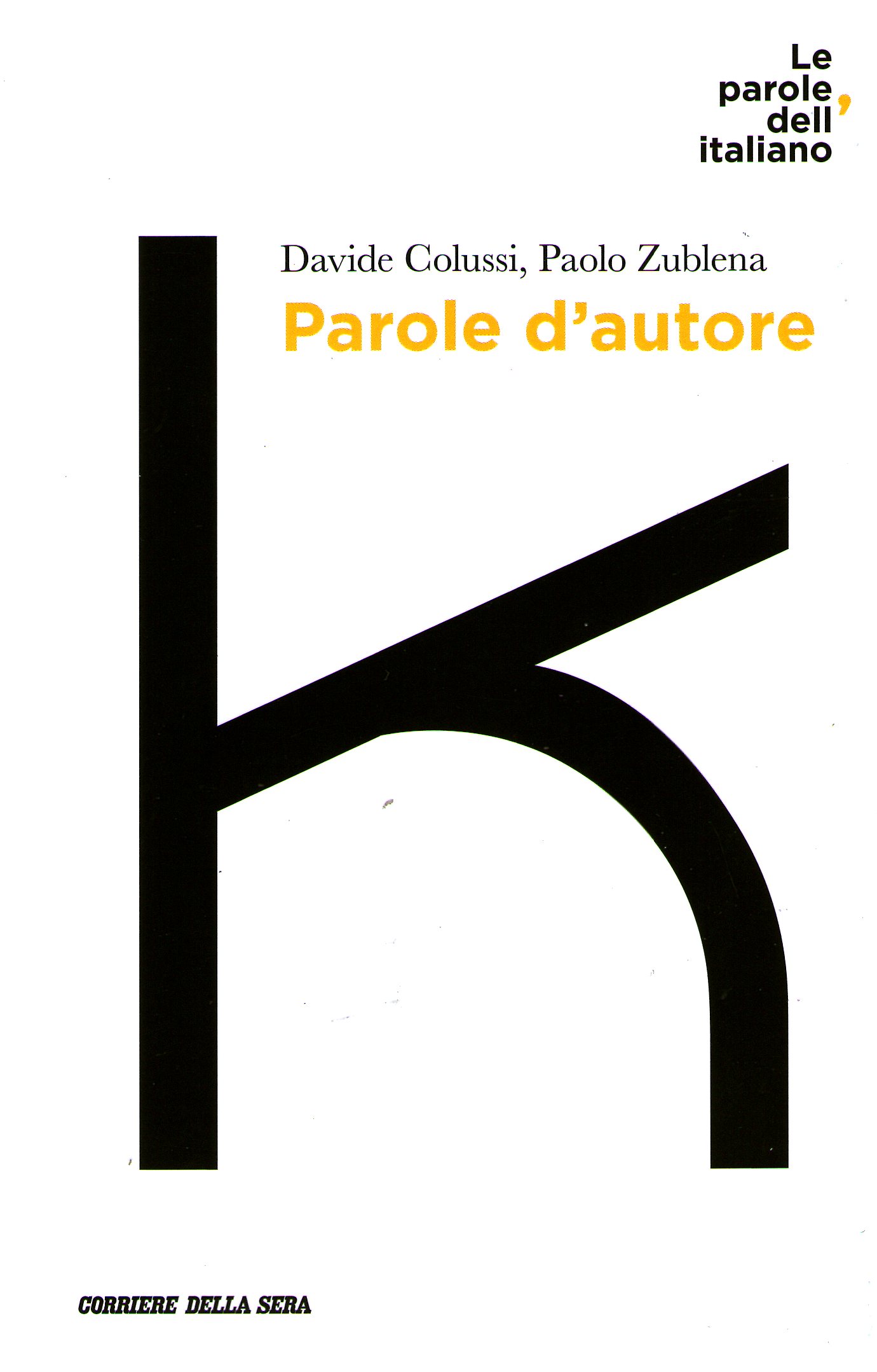 Parole d'autore (Paperback)