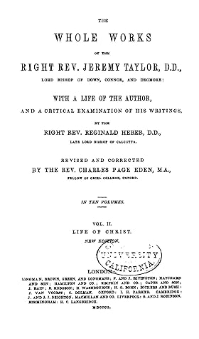 The Whole Works of the Right Rev. Jeremy Taylor - Vol. II