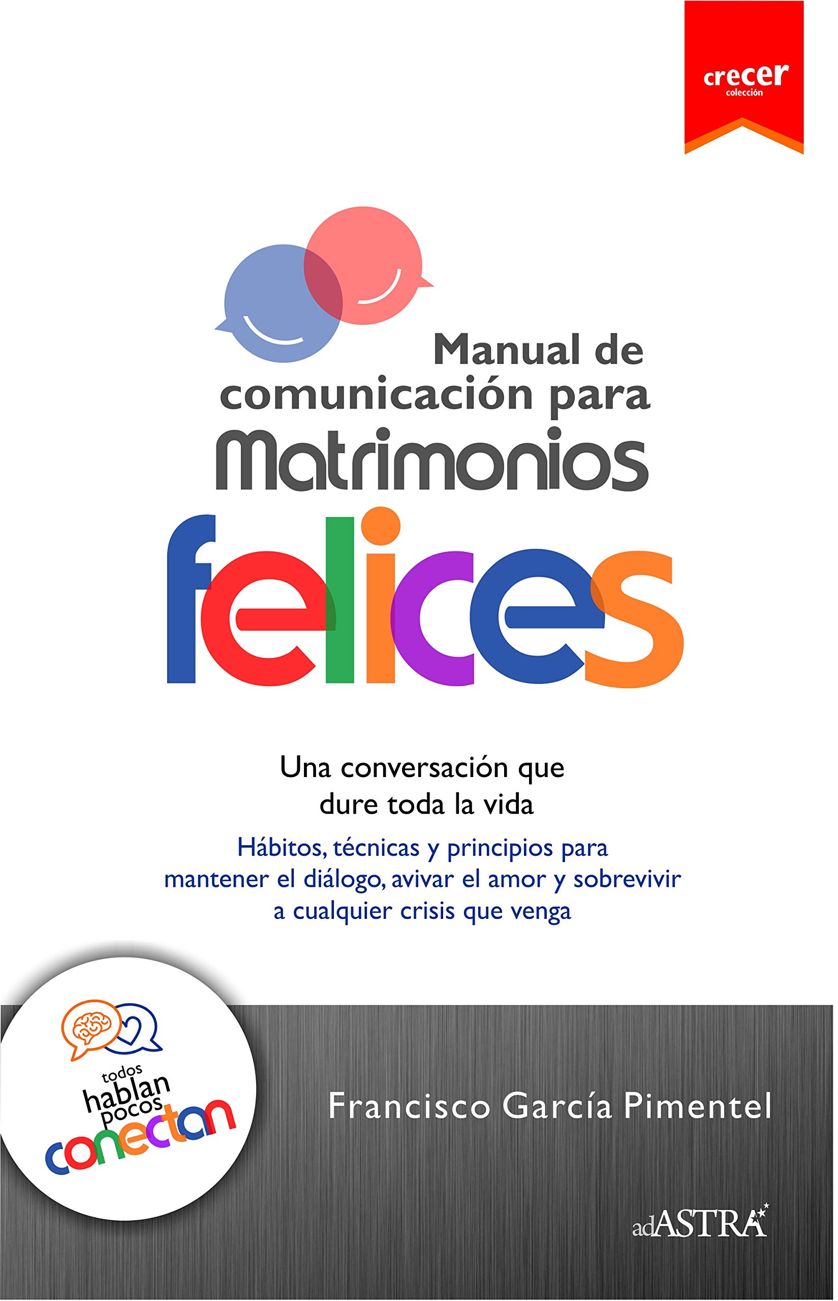 Manual Comunicación Matrimonios Felices: Una Conversación que Dure Toda la Vida / Todos Hablan, Pocos Conectan (Colección Crecer nº 4) (Spanish Edition)