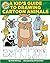 A Kid's Guide to Drawing Cartoon Animals (Happy Fox Books) From Kid Scoop, Step-by-Step Instructions and Trace-and-Draw Sketches for Elephants, Crocodiles, Tigers, Sea Horses, Sharks, Pandas, & More