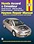 Honda Accord 2003 thru 2012 & Honda Crosstour 2020 thru 2014 Haynes Repair Manual: Honda Accord 2003 thru 2012 & Honda Crosstour 2010 thru 2014