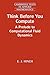 Think Before You Compute: A Prelude to Computational Fluid Dynamics (Cambridge Texts in Applied Mathematics Book 61)