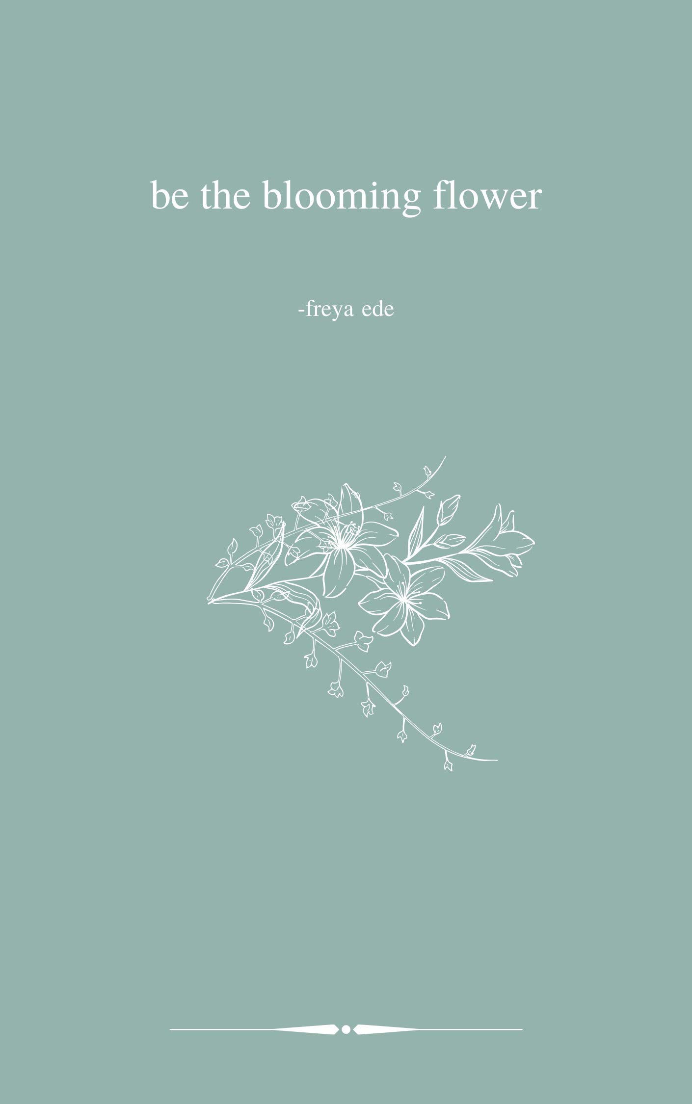 be the blooming flower (Kindle Edition)